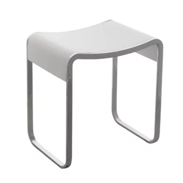 Solid Stone and Metal Frame Stool