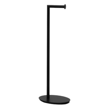 Toilet Paper Holder Oval Base Matte Black